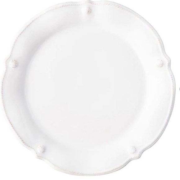 Juliska Berry & Thread Flared Dinner Plate - Whitewash Set of 6 plates - Picture 2 of 7